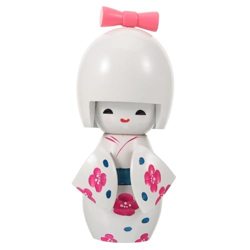 UPKOCH Japanische Kimono-Puppe Schmuck Miniatur-Figur Aus Holz Für Den Schreibtisch Heimdekoration Groß Zufällige Farbe von UPKOCH
