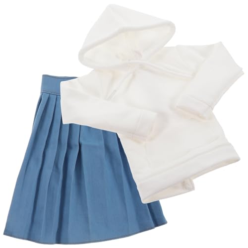 UPKOCH Kleidung Für Puppen Puppenkleider Sweatshirt Und Rock DIY Puppenoutfits Dekorative Kleidung Für Mädchenpuppen von UPKOCH