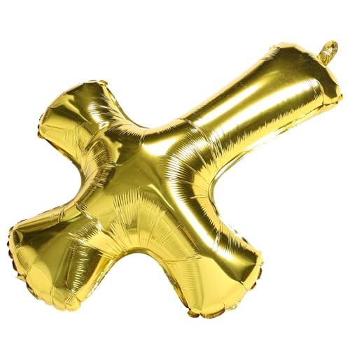 UPKOCH Kreuzform Aluminiumfolie Luftballons Taufende Dekorationen Sakrament Taufe Ballon Dekoration Babyparty Ballon Dekorationen von UPKOCH