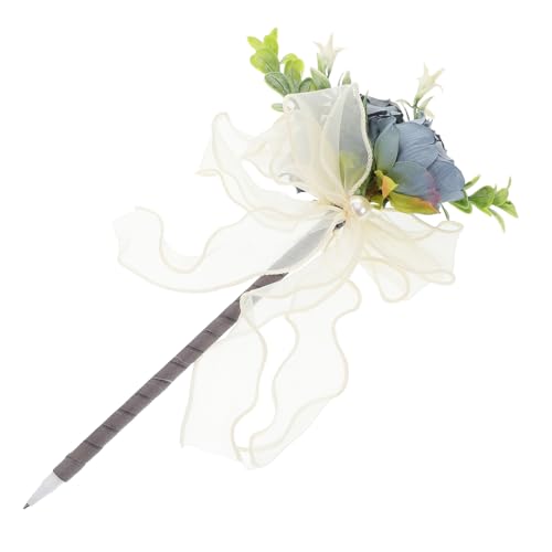 UPKOCH Kugelschreiber mit Rosenimitat Valentinsblumen-Kugelschreiber Kugelschreiber mit Blumenmuster dekorative Stifte Valentinstag-Stift mit Blumen Plastik Blue von UPKOCH