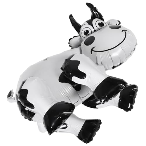 UPKOCH Kuhballon Luftballons Kuhdekorationen Für Party Aufblasbare Nutztiere Kuh-ballonbogen Bullen-partydekorationen Mini-kuhfiguren Cowgirl-ballons Cowgirl-stiefel-ballon Aluminiumfolie von UPKOCH