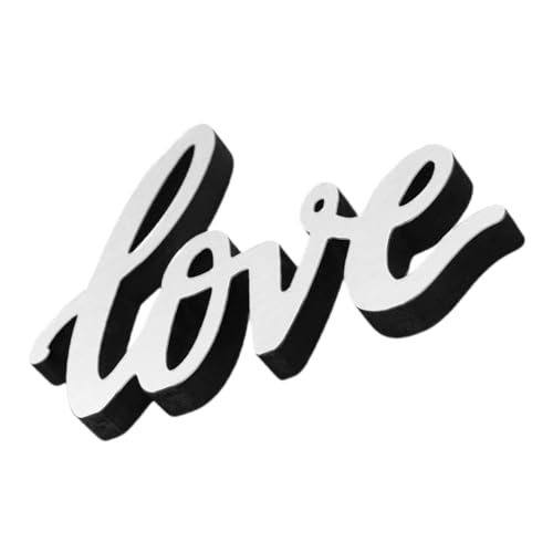 UPKOCH Liebes Ornament Acryl Buchstaben Aufsteller Tischdeko für Zuhause Stilvolles Multifunktionales Design für Verschiedene Wohnstile Hochwertige Glänzende Oberfläche als für Festliche von UPKOCH