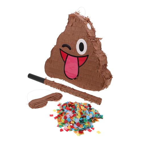 UPKOCH Lustige Poop Piñata mit Augenbinde und Konfetti Interaktives Partyspiel für Kindergeburtstag Humorvolle Partydekoration Spielspaß für Erwachsene Zufällige Farbe UPKOCH Lustige Poop Piñata mit Augenbinde und Konfetti Interaktives Partyspiel für Kindergeburtstag Humorvolle Partydekoration Spielspaß für Erwachsene Zufällige Farbe von UPKOCH