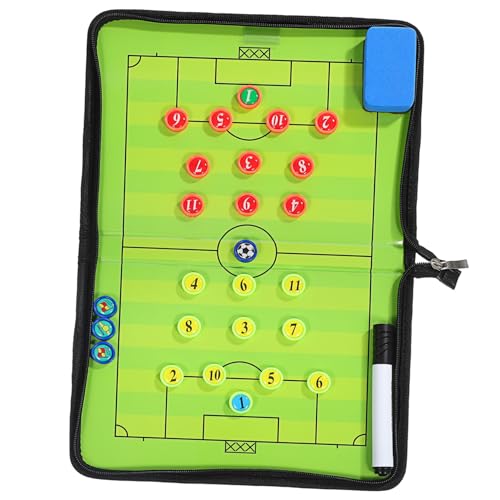 UPKOCH Magnetische Fußball Trainingsboard Klappbar PU PVC Fußball Trainer Clipboard mit Marker und Radiergummi für Effektives Coaching und Spielplanung UPKOCH Magnetische Fußball Trainingsboard Klappbar PU PVC Fußball Trainer Clipboard mit Marker und Radiergummi für Effektives Coaching und Spielplanung von UPKOCH