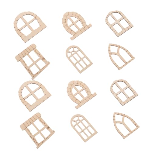 UPKOCH Miniatur-fensterzubehör 25 Stück Unbehandeltes Holz Für Puppenhaus & Gartendekoration Pavillon- UPKOCH Miniatur-fensterzubehör 25 Stück Unbehandeltes Holz Für Puppenhaus & Gartendekoration Pavillon- von UPKOCH