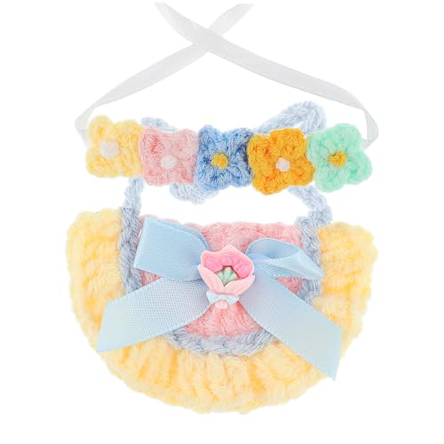 UPKOCH Miniatur-puppenkleidung Set mit Floralem Haarband und Miniatur-Puppenlätzchen aus Weichem Baumwollgarn Kompatibel mit Labubu Puppen als Foto-requisit für Kreatives Rollenspiel UPKOCH Miniatur-puppenkleidung Set mit Floralem Haarband und Miniatur-Puppenlätzchen aus Weichem Baumwollgarn Kompatibel mit Labubu Puppen als Foto-requisit für Kreatives Rollenspiel von UPKOCH