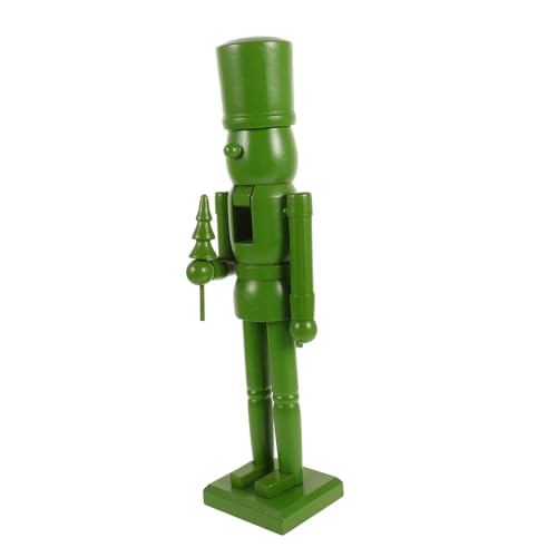UPKOCH Wooden Nutcracker Weihnachtsdekoration Einfache Farbige Holzfigur Für Tisch Oder Desktop Charmantes Festtagsornament Für Weihnachten von UPKOCH