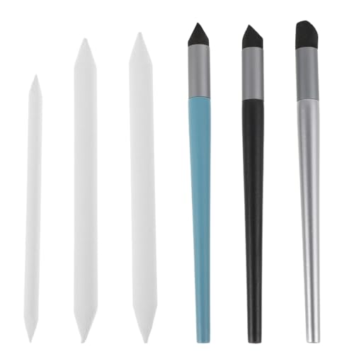 UPKOCH ÖLpastellstift Set - 6 StüCk SchwammbüRste Und Papierwischer FüR üBergäNge Und Verwischen, Kunstwerkzeuge FüR öLmalerei Und Skizzieren, Leicht Tragbar UPKOCH ÖLpastellstift Set - 6 StüCk SchwammbüRste Und Papierwischer FüR üBergäNge Und Verwischen, Kunstwerkzeuge FüR öLmalerei Und Skizzieren, Leicht Tragbar von UPKOCH