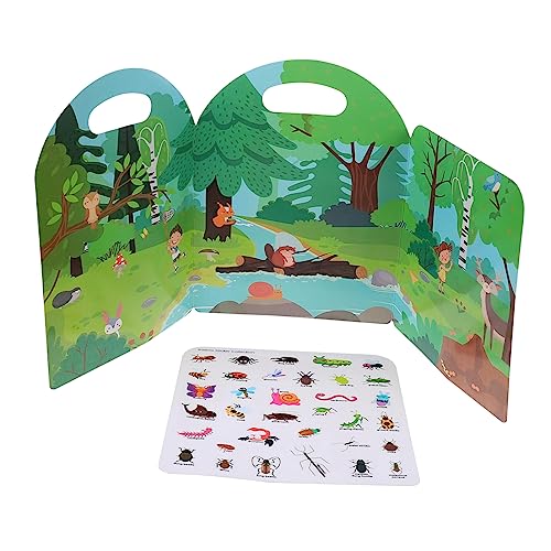 UPKOCH Puzzle -Aufkleberspielzeug Kinderstockbücher Aufkleber-Aktivitätsbuch Stickerbuch Kid Sticker Book Kognitionsbuchspielzeug Childrens Sticker Books Gelee-Aufkleber von UPKOCH