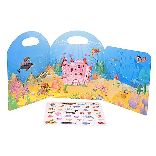 UPKOCH Puzzle -aufkleberspielzeug Wiederaufklebbares Stickerbuch Aufkleberbuch Für Kleinkinder Aufklärungsbuch Für Stickerbuch Für Sticker Books Gelee-Aufkleber von UPKOCH