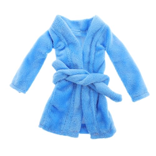 UPKOCH Robe Accessoires Mini-Puppen-Bademantel-Accessoire Mini-puppenbademantel Mini Doll Bademantel Kleidung Miniatur-Party-Bademantel Für Puppen Puppenkleidung Stoff Sky-Blue von UPKOCH
