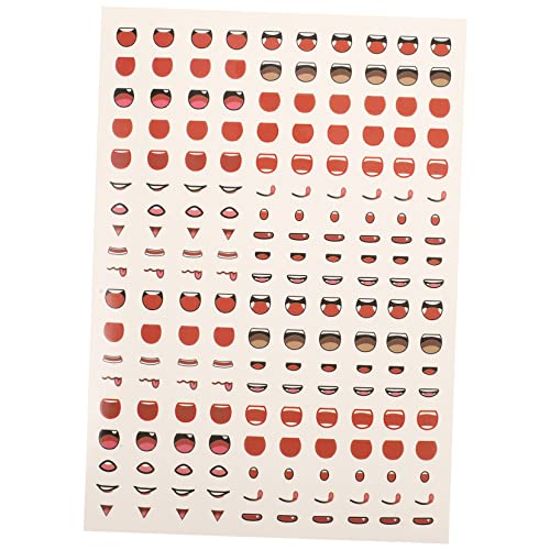 UPKOCH Selbstklebende Mundaufkleber für DIY Anime Figuren Vielseitige Bastel Sticker Verschiedenen Formen und Farben für Scrapbooking Karten und Dekorationen UPKOCH Selbstklebende Mundaufkleber für DIY Anime Figuren Vielseitige Bastel Sticker Verschiedenen Formen und Farben für Scrapbooking Karten und Dekorationen von UPKOCH