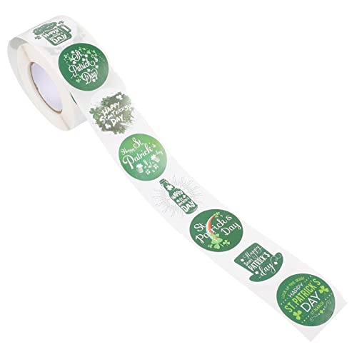 UPKOCH Sticker Rolle 1 Rolle St. Patrick-Aufkleber Festival-Aufkleber Aufkleber Zum Versiegeln des Irischen Festivals Geschenkaufkleber Patty' Day-Aufkleber Geschenketikett Plastik Dark Green UPKOCH Sticker Rolle 1 Rolle St. Patrick-Aufkleber Festival-Aufkleber Aufkleber Zum Versiegeln des Irischen Festivals Geschenkaufkleber Patty' Day-Aufkleber Geschenketikett Plastik Dark Green von UPKOCH