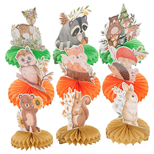 UPKOCH Wabenornamente 9 Stück Für Hochzeiten Babyzimmer Duschen Party Dekorationen Tiere Wabentiere Waben Mittelstücke 350 G Weißer Karton von UPKOCH