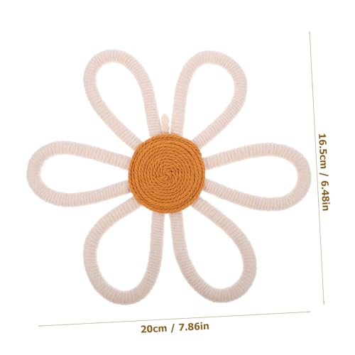 UPKOCH Wunderschöne Gewebte Daisy Wanddekoration aus Baumwollseil Boho Blumen Wandbehang für Mädchenzimmer Kinderfreundliche Langlebige und Niedliche Wandgestaltung Kinderzimmer Deko UPKOCH Wunderschöne Gewebte Daisy Wanddekoration aus Baumwollseil Boho Blumen Wandbehang für Mädchenzimmer Kinderfreundliche Langlebige und Niedliche Wandgestaltung Kinderzimmer Deko von UPKOCH