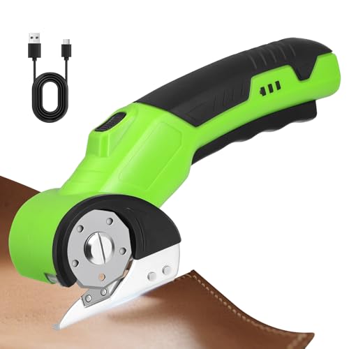 Elektrische Schere, Kartonschneider Schnurlose, 4V Elektrische Schneidemaschine Kabellose Elektrische Elektrischer Kistenschneider für Papier, Pappe, Teppich, Leder, Filz Elektrische Schere, Kartonschneider Schnurlose, 4V Elektrische Schneidemaschine Kabellose Elektrische Elektrischer Kistenschneider für Papier, Pappe, Teppich, Leder, Filz von UPROZIL