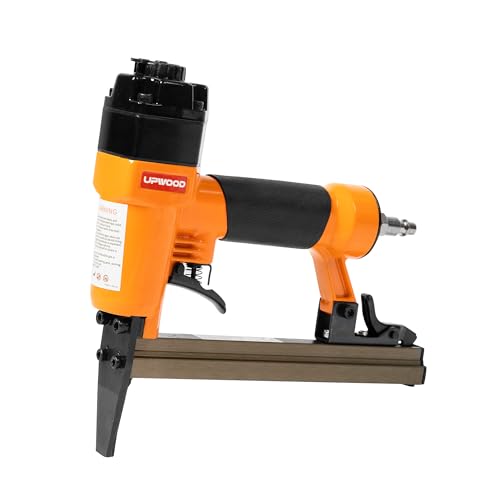 Upwood 7116LN Luftbetriebener Heftpistole 22 Gauge Hefter, Pneumatischer Ölfreier Polsterhefter, Top Auspuff, für Holzbearbeitung, Professionelle und Heimwerkerprojekte von UPWOOD