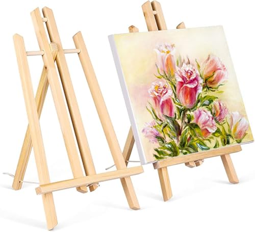 UQMIQURA 2 Stück Holzstaffelei, Staffeleien aus Holz, 23 x 40cm Kleine Staffelei Holz für Bilder, Klappbar und Platzsparend Tischstaffelei Klein, Staffelei Kinder für Gemalde, Kinder Kunst UQMIQURA 2 Stück Holzstaffelei, Staffeleien aus Holz, 23 x 40cm Kleine Staffelei Holz für Bilder, Klappbar und Platzsparend Tischstaffelei Klein, Staffelei Kinder für Gemalde, Kinder Kunst von UQMIQURA