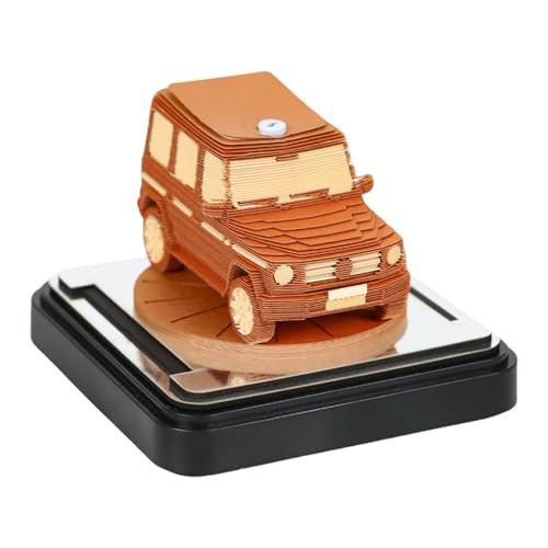 3D-Kalender 2026, Zeitmess-Kalender 2026, abreißbarer 3D-Papierkunst-Notizblock, kreative Miniatur-Papierskulptur, Schreibtischdekoration, Geschenke, Handwerk, geeignet für Schulen, Zuhause und Büros von UQSENEUX