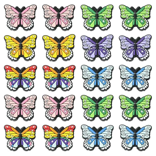 UR URLIFEHALL 12 Stück 6 Stile Schmetterling Silikon Perlen Insekten Tier Silikon Focal Perlen für Stifte DIY Schmuck Schlüsselanhänger Handwerk Girlande Dekor UR URLIFEHALL 12 Stück 6 Stile Schmetterling Silikon Perlen Insekten Tier Silikon Focal Perlen für Stifte DIY Schmuck Schlüsselanhänger Handwerk Girlande Dekor von UR URLIFEHALL