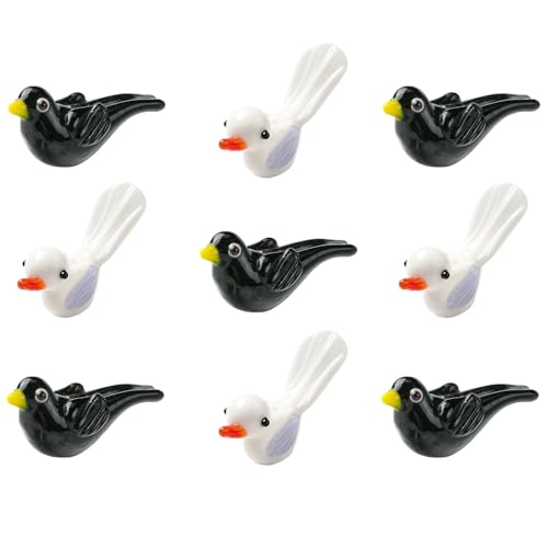 UR URLIFEHALL Lampwork-Glasperlen, Vogelperlen, 3D, fliegende Tiere, Abstandshalter, Perlen für Armband, Schmuckherstellung, Handwerk, Haus, Garten, dekorativ, 10 Stück UR URLIFEHALL Lampwork-Glasperlen, Vogelperlen, 3D, fliegende Tiere, Abstandshalter, Perlen für Armband, Schmuckherstellung, Handwerk, Haus, Garten, dekorativ, 10 Stück von UR URLIFEHALL