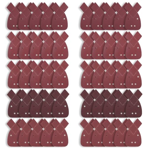 URAQT Mouse Schleifpapier, 50 Stück Schleifblätter Klett Maus Detailschleifpapier Detail Schleifblätter Maus mit 2 Zusätzlichen Ersatzköpfen 40/60/80/120/240 Verschiedene Körnungen für Black Decker URAQT Mouse Schleifpapier, 50 Stück Schleifblätter Klett Maus Detailschleifpapier Detail Schleifblätter Maus mit 2 Zusätzlichen Ersatzköpfen 40/60/80/120/240 Verschiedene Körnungen für Black Decker von URAQT