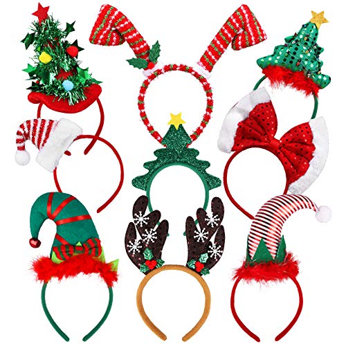 URATOT Kreative Weihnachts-Haarreifen, Kostüm-Kopfschmuck, Elfen-Party-Hüte, Rentier, 9 Stück URATOT Kreative Weihnachts-Haarreifen, Kostüm-Kopfschmuck, Elfen-Party-Hüte, Rentier, 9 Stück von URATOT
