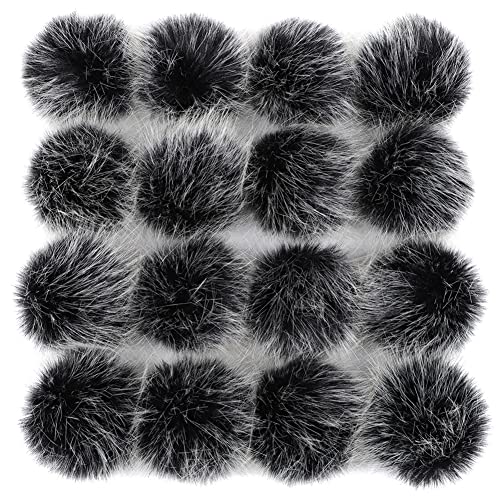 10-11CM Kunstfell Bommel für Mütze 16 Stück Kunstfell Pompon Fellbommel mit Elastischer Schlaufe Flaumige Pompom DIY Faux Fur Pom Pom für Damen Strickmütze Schals Tasche Mützen Anhängern Dekoration 10-11CM Kunstfell Bommel für Mütze 16 Stück Kunstfell Pompon Fellbommel mit Elastischer Schlaufe Flaumige Pompom DIY Faux Fur Pom Pom für Damen Strickmütze Schals Tasche Mützen Anhängern Dekoration von URFEDA