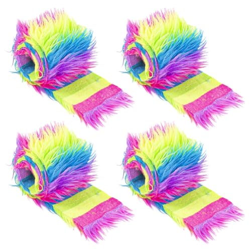4Stück Zotteliger Plüsch Kunstfell Stoff, Plüsch vorgeschnittene Streifen flauschig flauschig Bastelfell Kunstfell Stoffschnitte Pelzstoff Kunstpelz stoff für Zwerge Barthaar Cosplay, bunt 4Stück Zotteliger Plüsch Kunstfell Stoff, Plüsch vorgeschnittene Streifen flauschig flauschig Bastelfell Kunstfell Stoffschnitte Pelzstoff Kunstpelz stoff für Zwerge Barthaar Cosplay, bunt von URFEDA