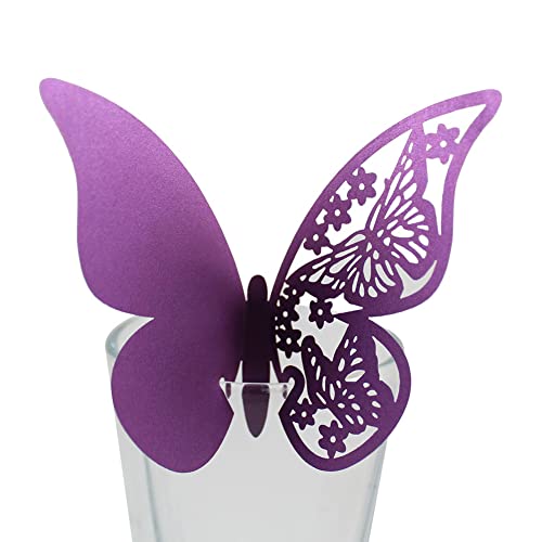 Tischkarten für Weingläser,50PCS Hochzeit Tischkarten Platzkarten Schmetterling Laser Schnitt Namenskarten Tischdeko Karte Hochzeitsgast Karten für Weinglas Bankette Tischdekoration Geburtstag Party Tischkarten für Weingläser,50PCS Hochzeit Tischkarten Platzkarten Schmetterling Laser Schnitt Namenskarten Tischdeko Karte Hochzeitsgast Karten für Weinglas Bankette Tischdekoration Geburtstag Party von URFEDA
