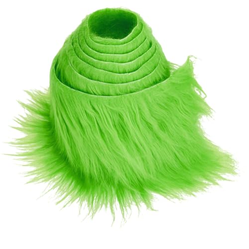 URFEDA 1Stück Zotteliger Plüsch Kunstfell Stoff, Plüsch vorgeschnittene Streifen flauschig flauschig Bastelfell Kunstfell Stoffschnitte Pelzstoff Kunstpelz stoff für Zwerge Barthaar Cosplay, grün URFEDA 1Stück Zotteliger Plüsch Kunstfell Stoff, Plüsch vorgeschnittene Streifen flauschig flauschig Bastelfell Kunstfell Stoffschnitte Pelzstoff Kunstpelz stoff für Zwerge Barthaar Cosplay, grün von URFEDA