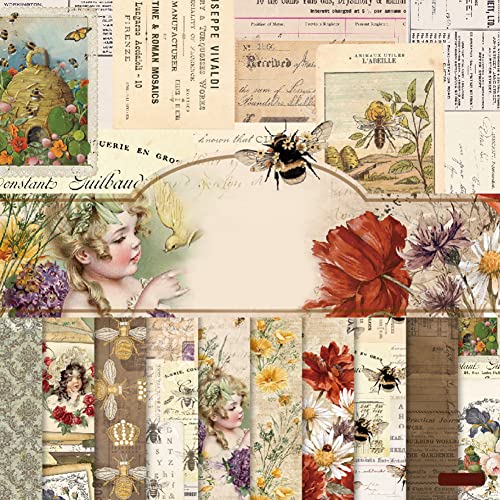 URFEDA 24 marmoriertes Scrapbook-Papier mit Goldstruktur Altpapier Mehrfarbig Decoupage Scrapbooking-Dekorpapieraufkleber Scrapbooking-Hintergrundpapier Dekorpapierblock von URFEDA