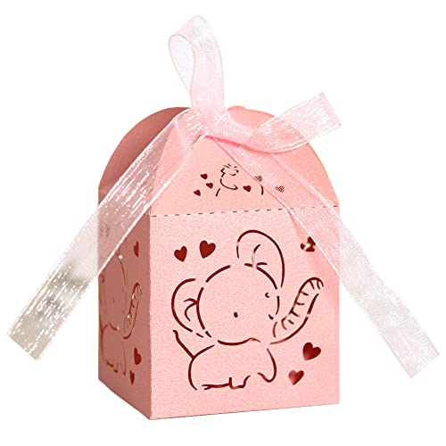 URFEDA 50 Süßigkeiten Box Party Geschenkbox, Folable Elefant Liebe Geschenkbox Hochzeit Geschenkbox mit Schleife Hochzeit Süßigkeiten Box für Hochzeit Geburtstag Party Taufe Kommunion Baby Shower URFEDA 50 Süßigkeiten Box Party Geschenkbox, Folable Elefant Liebe Geschenkbox Hochzeit Geschenkbox mit Schleife Hochzeit Süßigkeiten Box für Hochzeit Geburtstag Party Taufe Kommunion Baby Shower von URFEDA