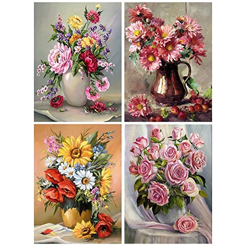 URFEDA Diamond Painting, 4er Set DIY 5D Diamant Painting Bilder Erwachsene, Diamond Painting Set Erwachsene Kinder Bäume Vögel Blumen DIY Cross Stickerei Diamant Malerei für Home Wand Décor (20x30cm) URFEDA Diamond Painting, 4er Set DIY 5D Diamant Painting Bilder Erwachsene, Diamond Painting Set Erwachsene Kinder Bäume Vögel Blumen DIY Cross Stickerei Diamant Malerei für Home Wand Décor (20x30cm) von URFEDA