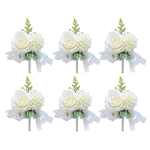 URFEDA Stücke Hochzeit Boutonniere Blume Blumen Anstecknadel Boutonniere Corsage Zubehör Damen Herren Künstliche Rose Corsage für Braut Bräutigam Brautjungfer Hochzeit Abschlussball Party URFEDA Stücke Hochzeit Boutonniere Blume Blumen Anstecknadel Boutonniere Corsage Zubehör Damen Herren Künstliche Rose Corsage für Braut Bräutigam Brautjungfer Hochzeit Abschlussball Party von URFEDA