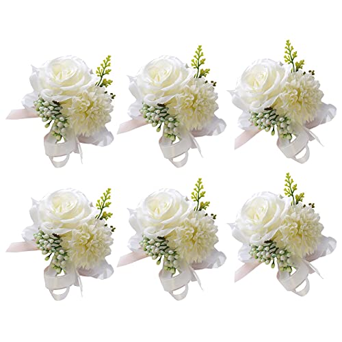 URFEDA Stücke Hochzeit Boutonniere Blume Blumen Anstecknadel Boutonniere Corsage Zubehör Damen Herren Künstliche Rose Corsage für Braut Bräutigam Brautjungfer Hochzeit Abschlussball Party URFEDA Stücke Hochzeit Boutonniere Blume Blumen Anstecknadel Boutonniere Corsage Zubehör Damen Herren Künstliche Rose Corsage für Braut Bräutigam Brautjungfer Hochzeit Abschlussball Party von URFEDA
