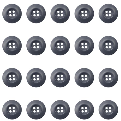 Knöpfe aus Kunstharz, 4 Löcher, 1,8 cm, für Hosen, Jacken, Uniformen, Taschen, Zubehör, Militär, Blau, 28 L = 18 mm, 20 Stück Knöpfe aus Kunstharz, 4 Löcher, 1,8 cm, für Hosen, Jacken, Uniformen, Taschen, Zubehör, Militär, Blau, 28 L = 18 mm, 20 Stück von URIMPAVIDO