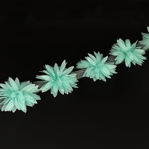 Spitzenband im Vintage-Stil, Blumenblätter, bestickt, Stoff, Applikationen, Spitzenband für Kleid, Kleidung, Vorhang, Heimdekoration, Ohrringe, handgefertigt, Nähen, Handwerk, 91 cm, Minzgrün, 91 cm Spitzenband im Vintage-Stil, Blumenblätter, bestickt, Stoff, Applikationen, Spitzenband für Kleid, Kleidung, Vorhang, Heimdekoration, Ohrringe, handgefertigt, Nähen, Handwerk, 91 cm, Minzgrün, 91 cm von URIMPAVIDO