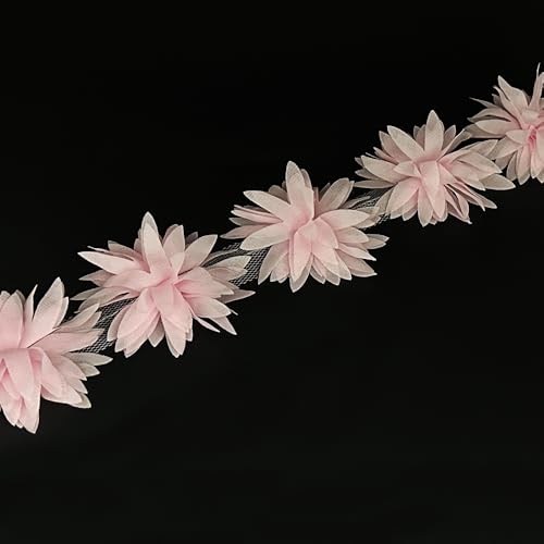 Spitzenband im Vintage-Stil, Blumenblätter, bestickt, Stoff, Applikationen, Spitzenband für Kleid, Kleidung, Vorhang, Heimdekoration, Ohrringe, handgefertigt, Nähen, Handwerk, 91 cm, Rosa, 91 cm Spitzenband im Vintage-Stil, Blumenblätter, bestickt, Stoff, Applikationen, Spitzenband für Kleid, Kleidung, Vorhang, Heimdekoration, Ohrringe, handgefertigt, Nähen, Handwerk, 91 cm, Rosa, 91 cm von URIMPAVIDO