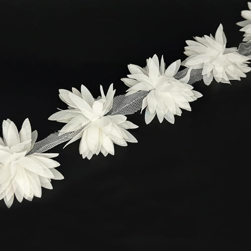 Spitzenband im Vintage-Stil, Blumenblätter, bestickt, Stoff, Applikationen, Spitzenband für Kleid, Kleidung, Vorhang, Heimdekoration, Ohrringe, handgefertigt, Nähen, Handwerk, 91 cm, Weiß, 91 cm Spitzenband im Vintage-Stil, Blumenblätter, bestickt, Stoff, Applikationen, Spitzenband für Kleid, Kleidung, Vorhang, Heimdekoration, Ohrringe, handgefertigt, Nähen, Handwerk, 91 cm, Weiß, 91 cm von URIMPAVIDO
