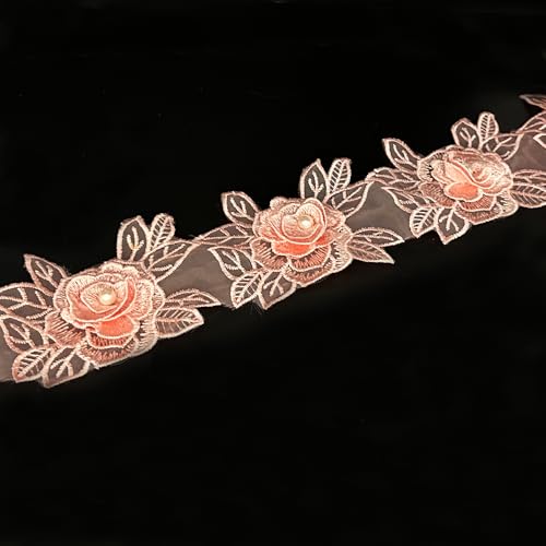 Spitzenborte mit weißen Perlen, bestickter Rand, Stoff, Blumenapplikationen, Spitzenband für Hochzeit, Brautkleid, Kleidung, Dekoration, DIY, handgemachtes Nähen, Basteln, 91 cm Spitzenborte mit weißen Perlen, bestickter Rand, Stoff, Blumenapplikationen, Spitzenband für Hochzeit, Brautkleid, Kleidung, Dekoration, DIY, handgemachtes Nähen, Basteln, 91 cm von URIMPAVIDO