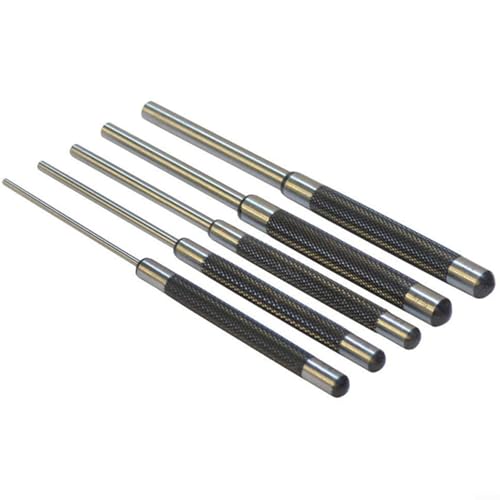5-Teiliges Stahl Stößel Set 8 Zoll Kohlenstoffstahl Pin Punch Werkzeug für Schmuck Uhrmacher Ingenieure Tischler Reparaturen mit 5 Größen 5-Teiliges Stahl Stößel Set 8 Zoll Kohlenstoffstahl Pin Punch Werkzeug für Schmuck Uhrmacher Ingenieure Tischler Reparaturen mit 5 Größen von URPIZY