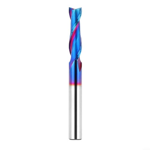Spiral Router Bit 6.35mm Schaftfräser 2 Schneiden Nutfräser CNC Holzbearbeitung Werkzeug mit Hartmetallschneide für Oberfräse(Up-cut) von URPIZY
