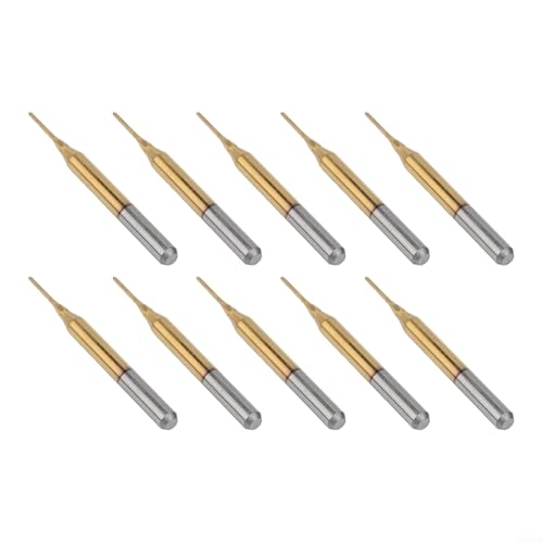 URPIZY 10 Stück Hartmetall Schaftfräser 0.8mm Durchmesser CNC Gravur Fräser Mit 3.175mm Schaft Für PCB Metall Kunststoff Bearbeitung URPIZY 10 Stück Hartmetall Schaftfräser 0.8mm Durchmesser CNC Gravur Fräser Mit 3.175mm Schaft Für PCB Metall Kunststoff Bearbeitung von URPIZY