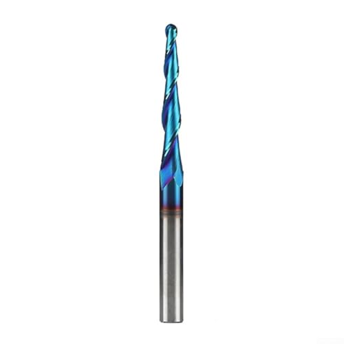 URPIZY 2-Flüte Kugelkopf Schaftfräser Hartmetall CNC Fräser Mit 6,35Mm Schaft Für Holzbearbeitung Metallbearbeitung Graviermaschine(3.175mm) von URPIZY