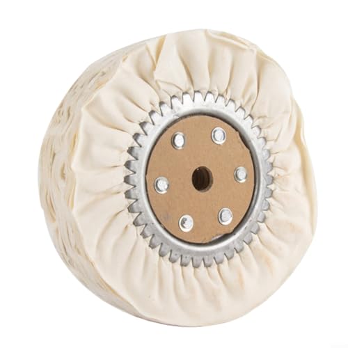 URPIZY 200Mm Polier-Windrad Baumwolle Feder-Resistant Tuch Eisenkern Abrasiv Schleifscheibe Offene Vorspannung Für Metall Schmuck Edelstahl Holz Kunststoff von URPIZY