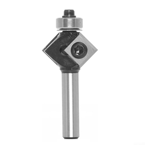 URPIZY CNC-Fräser, 2 Klingen, Abgerundete Ecken, Fräser Für Die Holzbearbeitung, Hartmetallwerkzeug Zum Abflachen Von Holzplatten, Zum Hobeln Von Spoilboards(Round Corner 2) von URPIZY