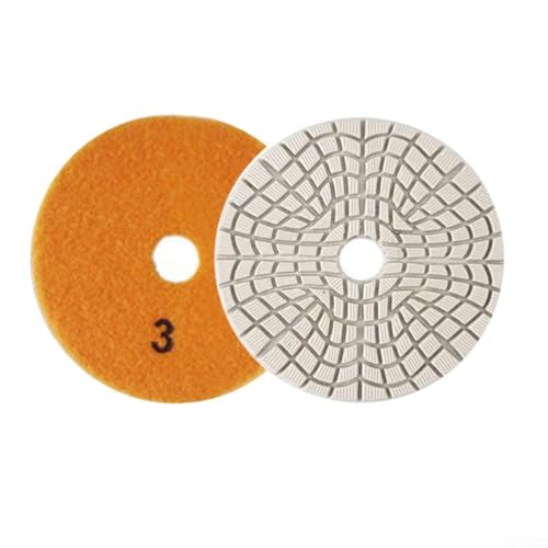 URPIZY Diamant Schleifscheiben Set Polierpads Für Steinbearbeitung Naturstein Terrazzo Betonboden Nass & Trocken Polieren Mit Klettsystem(Grit 3) von URPIZY