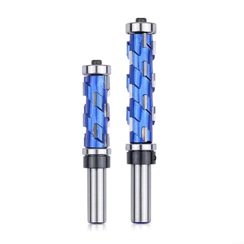 URPIZY Hartmetall-Fräser, 1/2-Zoll-Schaft, Doppellager, Gerader Trimmfräser Für Holzbearbeitungsvorlagen, Oberes Und Unteres Holztrimmwerkzeug, 45 Mm, 65 Mm Länge(19*65) von URPIZY