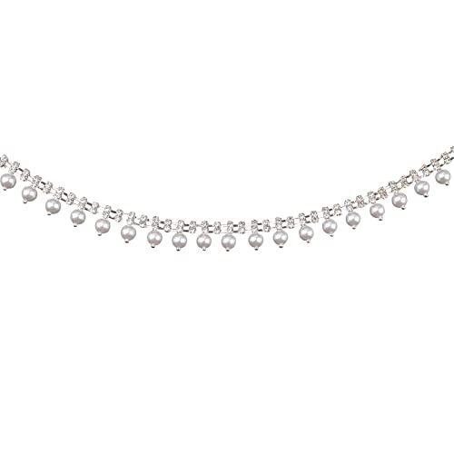 URROMA 8 mm Quaste, Perlen, zweireihig, Strassverzierung, 91 cm, Strass-Applikation für DIY-Dekoration und Brautverzierungen URROMA 8 mm Quaste, Perlen, zweireihig, Strassverzierung, 91 cm, Strass-Applikation für DIY-Dekoration und Brautverzierungen von URROMA
